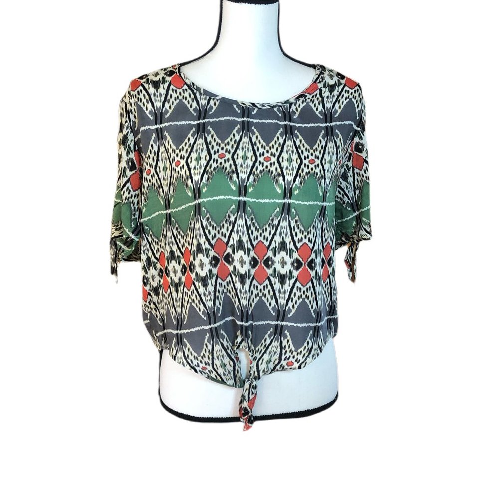 Ya Los Angeles blouse with Ikat design